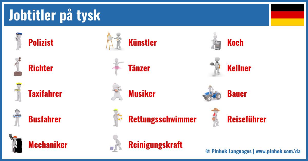 Jobtitler på tysk