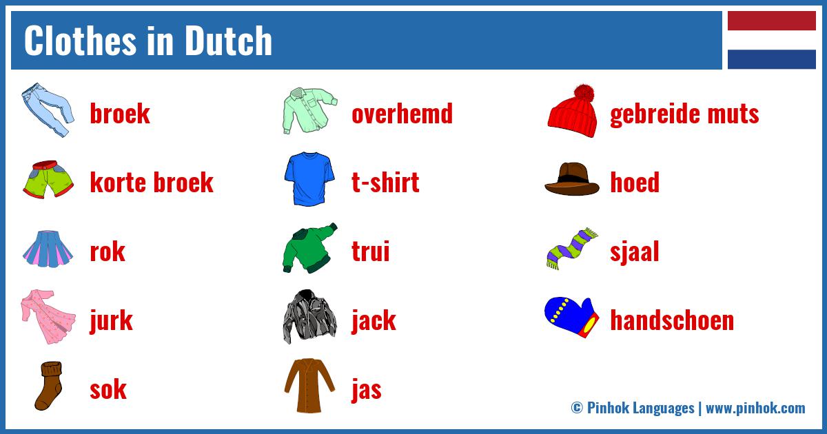 Clothes in Dutch