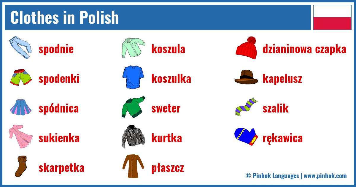 Clothes in Polish