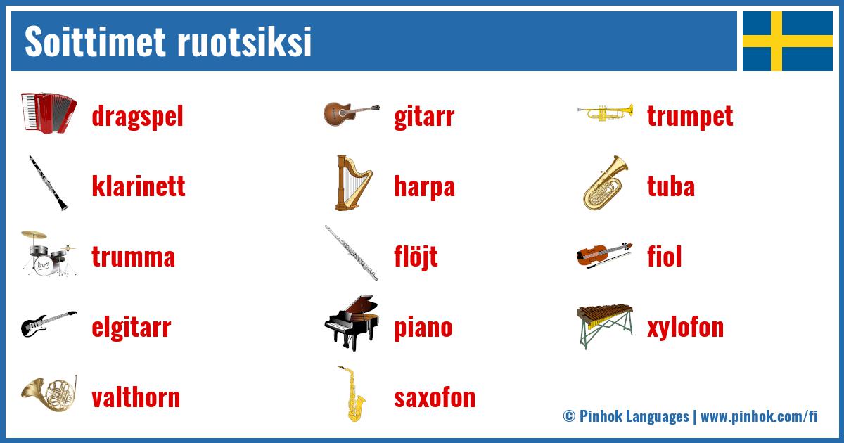 Soittimet ruotsiksi