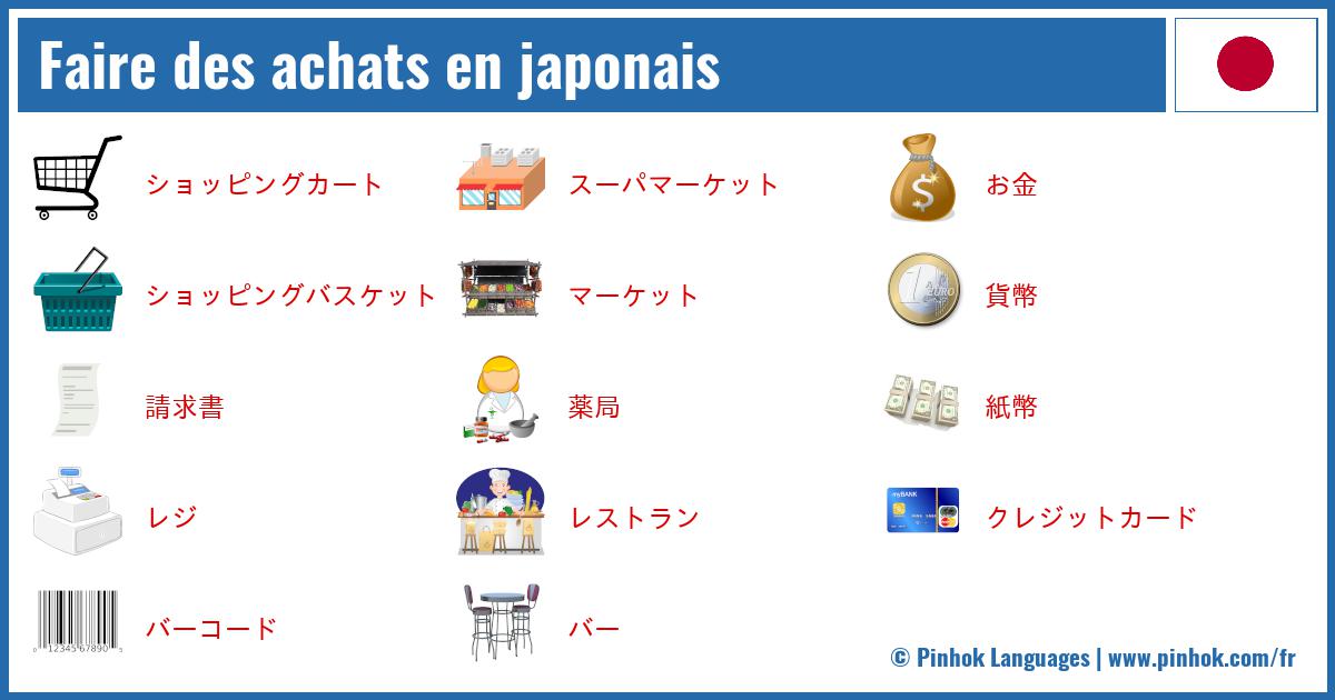 Faire des achats en japonais