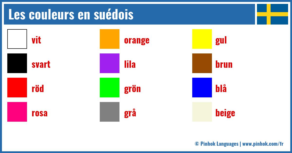 Les couleurs en suédois