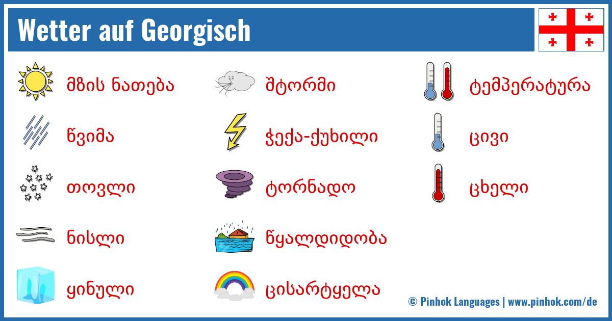 Wetter auf Georgisch