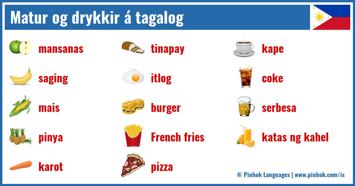 Matur og drykkir á tagalog