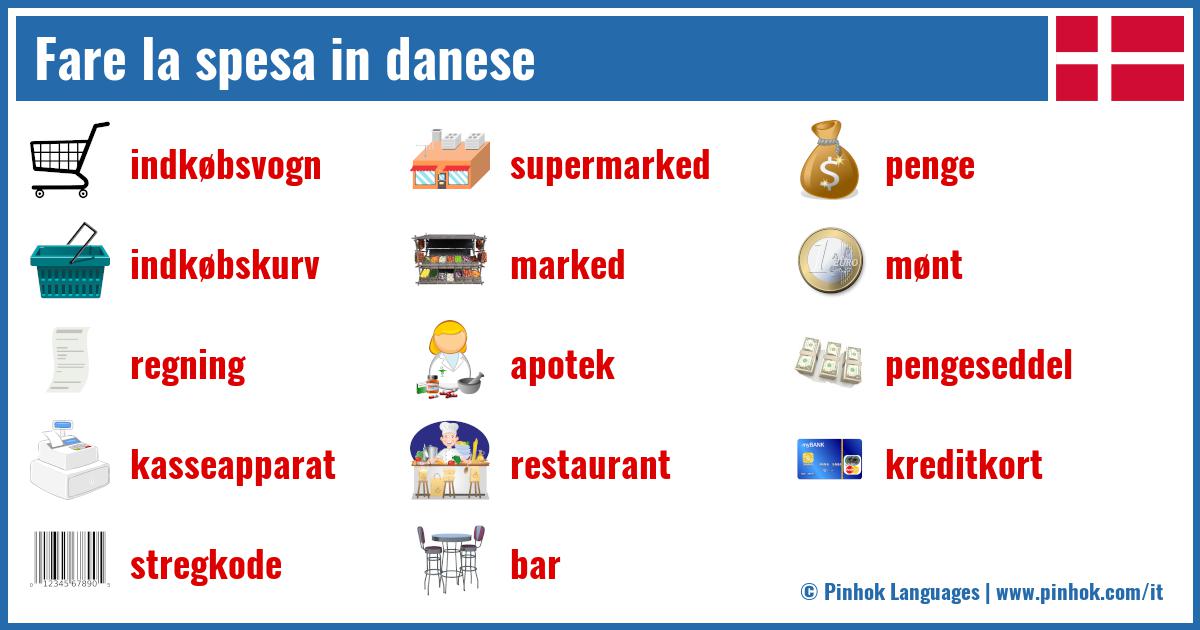 Fare la spesa in danese