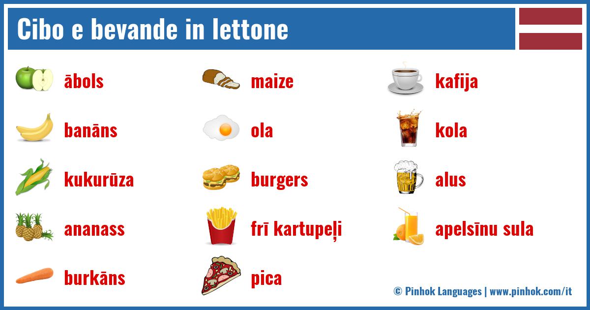 Cibo e bevande in lettone