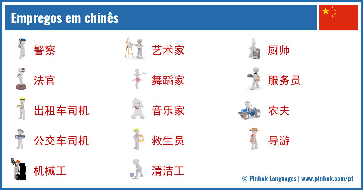 Empregos em chinês