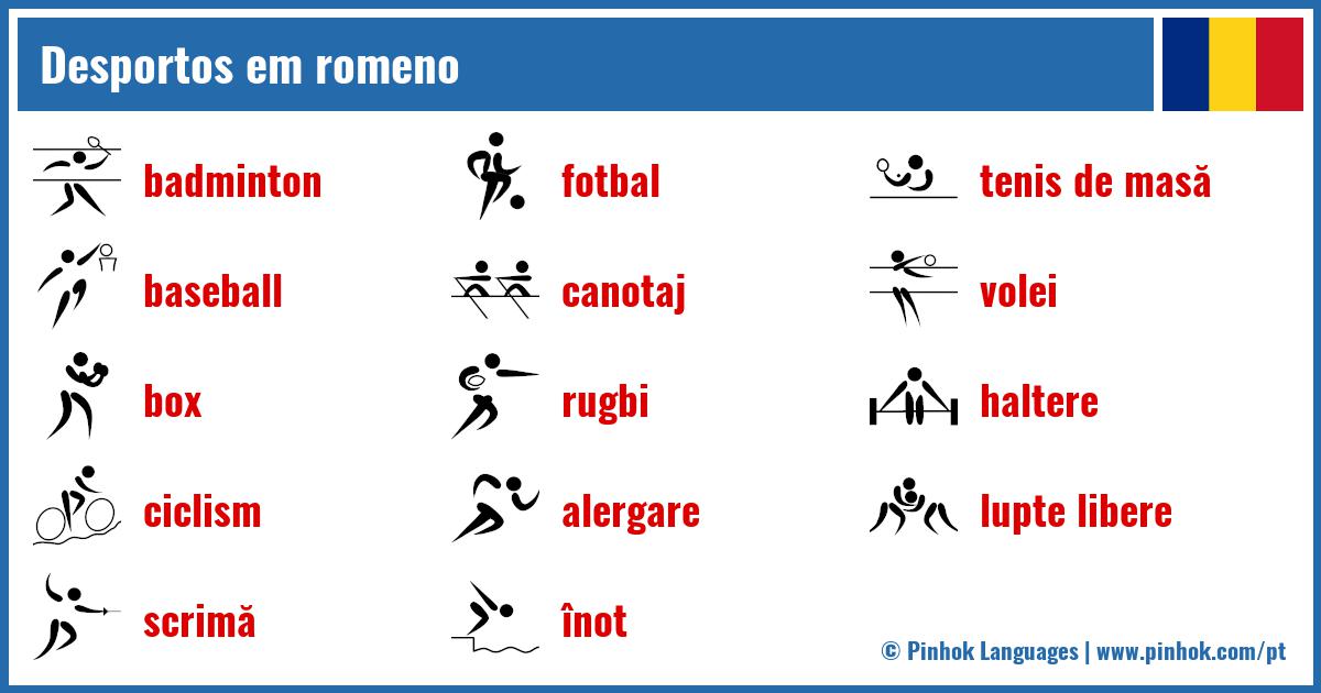 Desportos em romeno