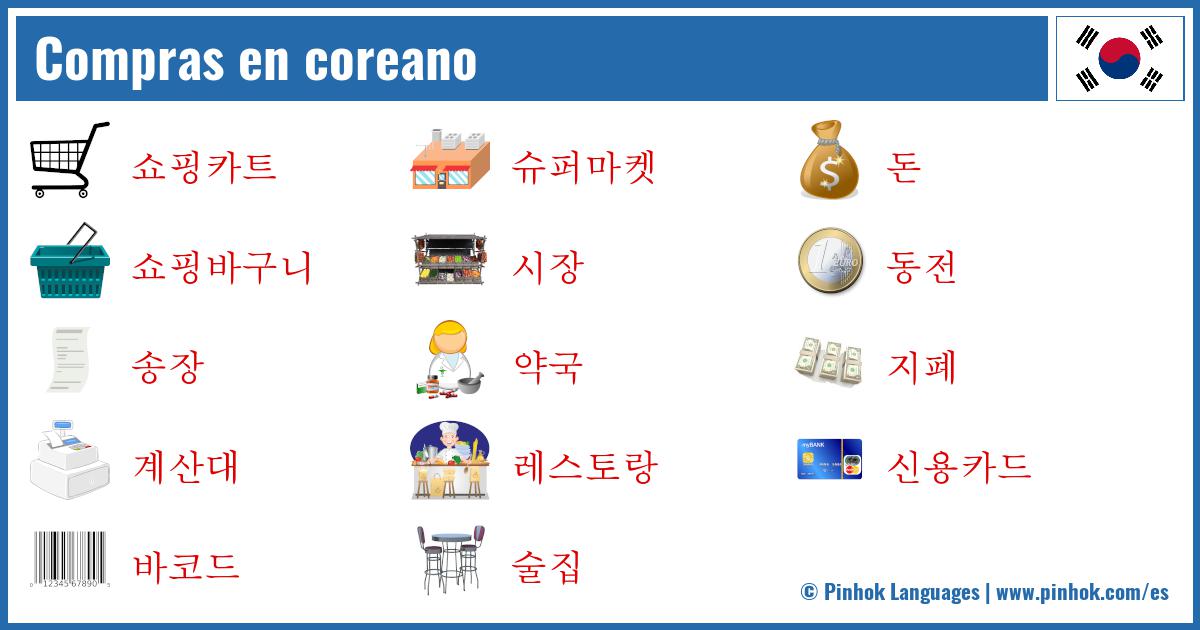 Compras en coreano