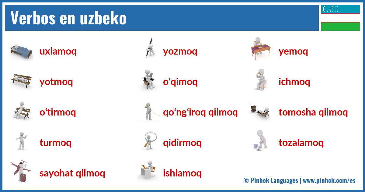 Verbos en uzbeko