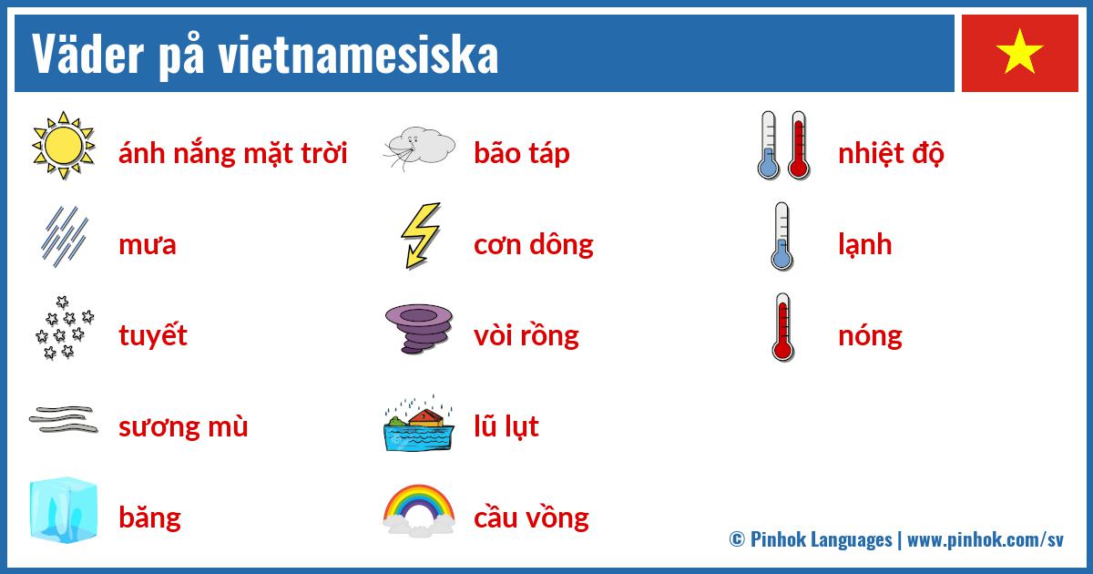 Väder på vietnamesiska